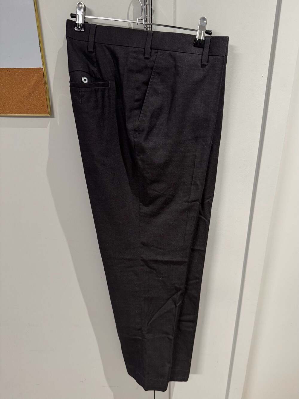 Men’s Dress Pants XL Gray Flat Front Career Office
